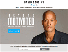 Tablet Screenshot of davidgoggins.com